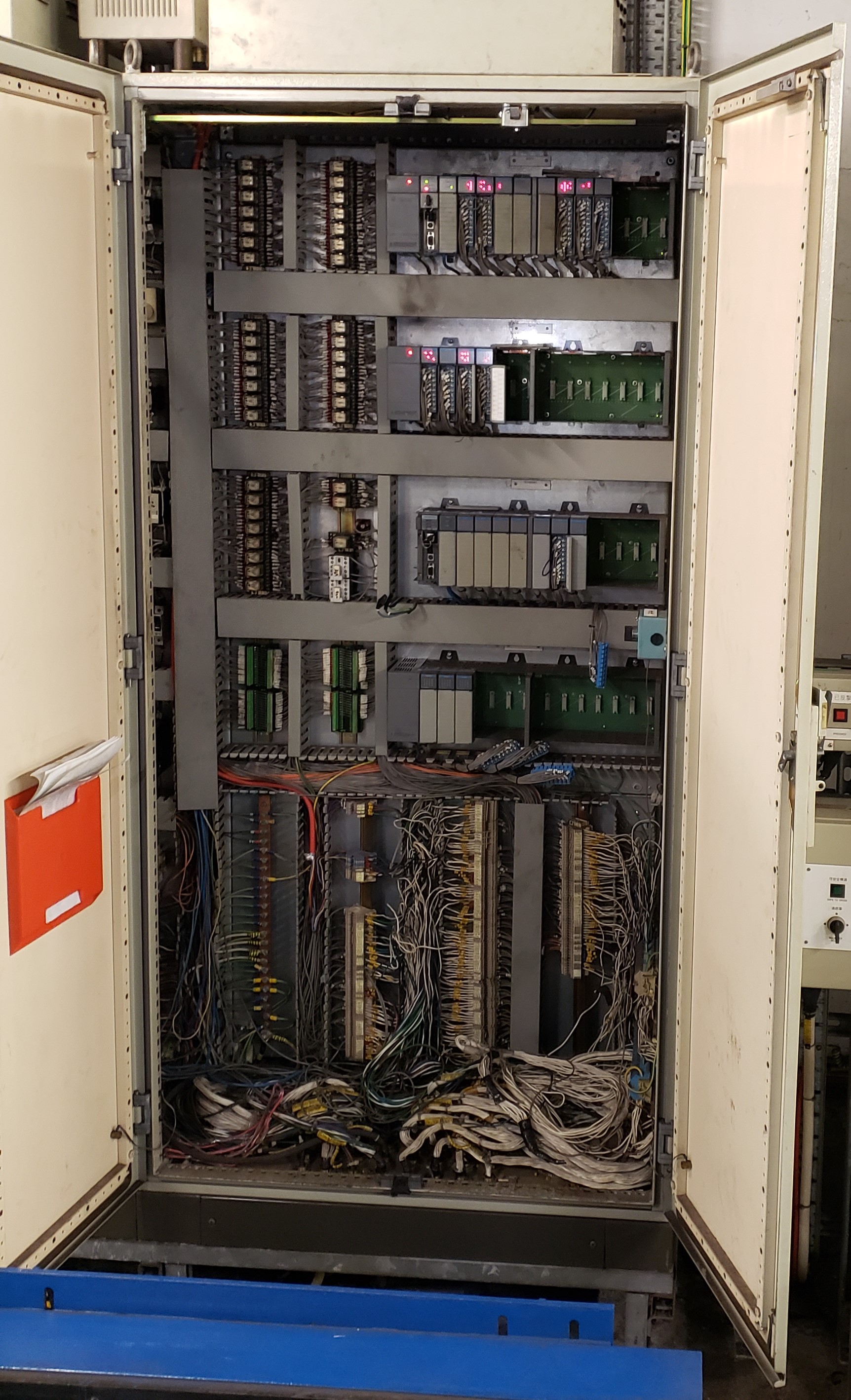 Internal View of Hoist PLC Panel Before Works (Typical)